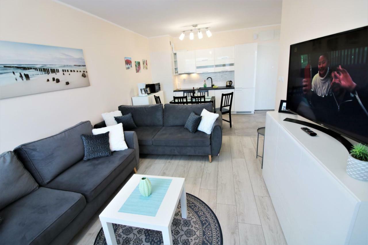 Apartament Superior Pastelowy Przy Plazy Kołobrzeg Esterno foto